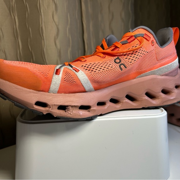 On Cloud Cloudsurfer Trail Men’s 12 Running Shoes - Flame Dustrose 3ME10112150 main image 9